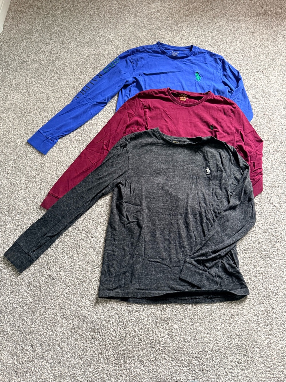 3 for 1 Price Bundle Polo Ralph Lauren Men’s Long Sleeve Shirts Size Small